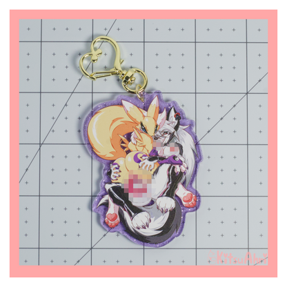Double Ended Waifus Keychain